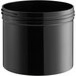 32 oz. Black Regular Wall Polypropylene Jar - 115/Case 32 oz. Black Regular Wall Polypropylene Jar - 115/Case