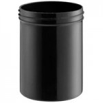 32 oz. Black Regular Wall Polypropylene Jar - 115/Case 32 oz. Black Regular Wall Polypropylene Jar - 115/Case