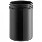 32 oz. Black Regular Wall Polypropylene Jar - 115/Case 32 oz. Black Regular Wall Polypropylene Jar - 115/Case