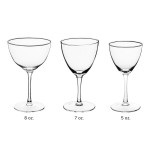 Acopa Deco 8 oz. Nick and Nora Glass - 6/Box