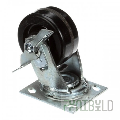 Randell HD CST201 Caster, 5.5 O/A, 4 Wheel, W/Side Brake
