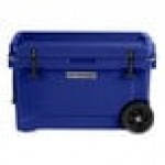 CaterGator CG45NVW Navy 45 Qt. Mobile Rotomolded Outdoor Cooler / Ice Chest