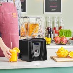 Blendtec C825C11Q-B1GB1D Connoisseur 825 3.8 hp Blender with Sound Enclosure and (2) 90 oz. WildSide+ Jars - 120V