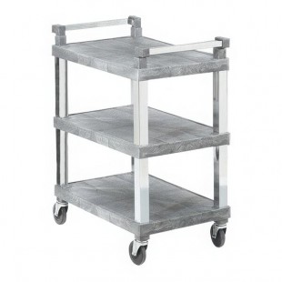 Vollrath 97102 3 Shelf Utility Cart with Chrome Uprights - 200 lb. Capacity Vollrath 97102 3 Shelf Utility Cart with Chrome Uprights - 200 lb. Capacity
