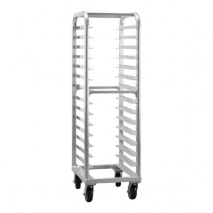 New Age Lifetime Series 15 Pan End Load Aluminum Bun / Sheet Pan Rack 4332