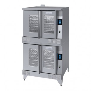 Garland MCO-GS-20M Liquid Propane Double Deck Standard Depth Full Size Convection Oven with easyTouch Controls - 120,000 BTU