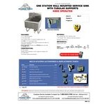 Advance Tabco WSS-16-25KV 16-Gauge Service Sink with 12 Advance Tabco WSS-16-25KV 16-Gauge Service Sink with 12