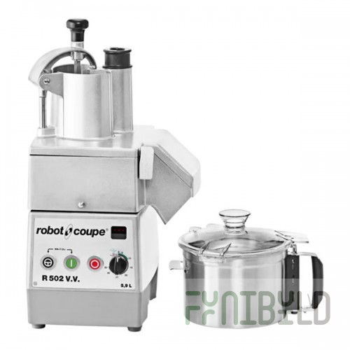 Robot Coupe R502VV Variable Speed Combination Food Processor with 6 Qt. / 5.9 Liter Cutter Bowl and Vegetable Prep - 120V, 1 Phase, 2 hp