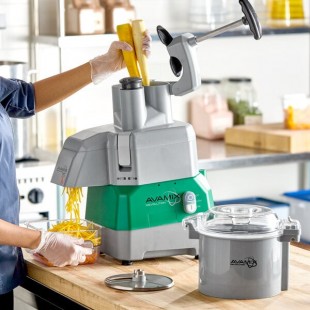 AvaMix Revolution CFBB342DG Combination Food Processor with 3 Qt. Gray Plastic Bowl, Continuous Feed, and 2 Discs - 1 hp AvaMix Revolution CFBB342DG Combination Food Processor with 3 Qt. Gray Plastic Bowl, Continuous Feed, and 2 Discs - 1 hp