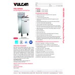 Vulcan 1VEG50M-1 Veg Series 45-50 lb. Natural Gas Fryer - 85,000 BTU Vulcan 1VEG50M-1 Veg Series 45-50 lb. Natural Gas Fryer - 85,000 BTU