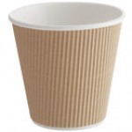 Choice 8 oz. Squat Double Wall Ripple Navy Checkered Paper Hot Cup - 500/Case Choice 8 oz. Squat Double Wall Ripple Navy Checkered Paper Hot Cup - 500/Case