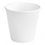 Choice 8 oz. Squat Double Wall Ripple Navy Checkered Paper Hot Cup - 500/Case Choice 8 oz. Squat Double Wall Ripple Navy Checkered Paper Hot Cup - 500/Case
