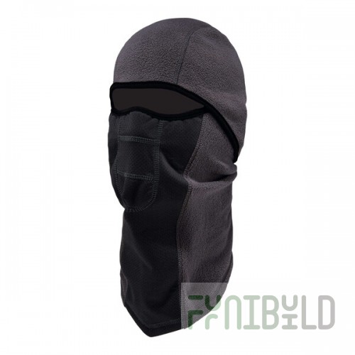 Ergodyne N-Ferno 6823 Gray Windproof Hinged Fleece Balaclava Face Mask 16835