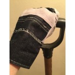 Cordova Denim Work Gloves with Cowhide Leather Palms - Vendpacked - Large - Pair