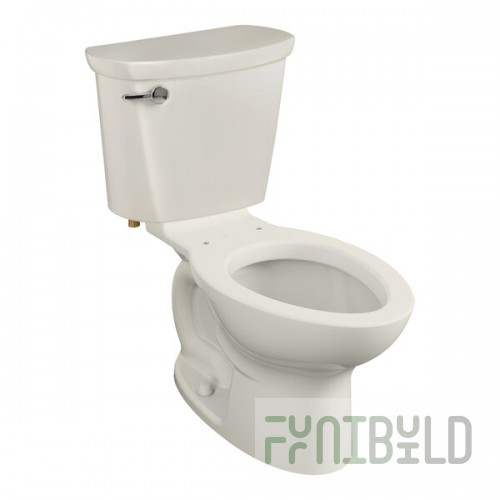 American Standard Cadet PRO 215CA004.222 Linen Vitreous China Floor-Mount Standard Height Elongated Toilet - 1.6 GPF