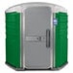PolyJohn SA1-1122 We'll Care III Verdant Wheelchair Accessible Portable Restroom - Assembled