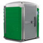 PolyJohn SA1-1122 We'll Care III Verdant Wheelchair Accessible Portable Restroom - Assembled