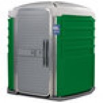 PolyJohn SA1-1122 We'll Care III Verdant Wheelchair Accessible Portable Restroom - Assembled