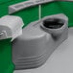 PolyJohn SA1-1122 We'll Care III Verdant Wheelchair Accessible Portable Restroom - Assembled
