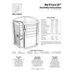 PolyJohn SA1-1122 We'll Care III Verdant Wheelchair Accessible Portable Restroom - Assembled