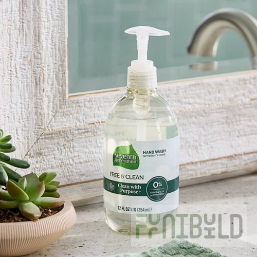 Seventh Generation Free & Clear 10732913229304 12 oz. Liquid Hand Soap with Pump