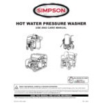 Simpson 65105 Big Brute Hot Water Pressure Washer with Vanguard Engine - 4,000 PSI; 4.0 GPM Simpson 65105 Big Brute Hot Water Pressure Washer with Vanguard Engine - 4,000 PSI; 4.0 GPM