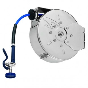 T&S B-7222-C08H 30' Enclosed Epoxy Coated Steel Hose Reel with JeTSpray Hi-Flow Spray Valve T&S B-7222-C08H 30' Enclosed Epoxy Coated Steel Hose Reel with JeTSpray Hi-Flow Spray Valve