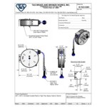 T&S B-7222-C08H 30' Enclosed Epoxy Coated Steel Hose Reel with JeTSpray Hi-Flow Spray Valve