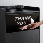 Lancaster Table & Seating Waste 35 Gallon Black Waste Receptacle Enclosure with Lancaster Table & Seating Waste 35 Gallon Black Waste Receptacle Enclosure with