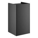 Lancaster Table & Seating Waste 35 Gallon Black Waste Receptacle Enclosure with Lancaster Table & Seating Waste 35 Gallon Black Waste Receptacle Enclosure with