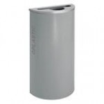 Ex-Cell Kaiser RC-KDHR-PL BT-HMG Black Tie Kaleidoscope Hammered Gray Half Round 8 Gallon Plastic Receptacle