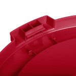 Carlisle 84102105 Bronco 20 Gallon Red Flat Round Trash Can Lid
