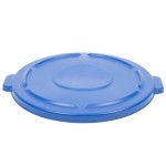 Rubbermaid® 1779636 BRUTE 44 Gallon Blue Round Trash Can Lid