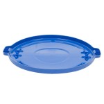 Rubbermaid® 1779636 BRUTE 44 Gallon Blue Round Trash Can Lid