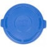 Rubbermaid® 1779636 BRUTE 44 Gallon Blue Round Trash Can Lid