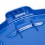 Rubbermaid® 1779636 BRUTE 44 Gallon Blue Round Trash Can Lid