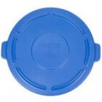 Rubbermaid® 1779636 BRUTE 44 Gallon Blue Round Trash Can Lid