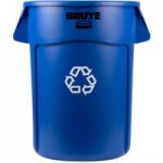 Rubbermaid® 1779636 BRUTE 44 Gallon Blue Round Trash Can Lid