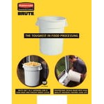 Rubbermaid® 1779636 BRUTE 44 Gallon Blue Round Trash Can Lid