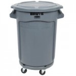 Rubbermaid® 1779636 BRUTE 44 Gallon Blue Round Trash Can Lid