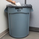 Rubbermaid® FG263200GRAY BRUTE 32 Gallon Gray Round Trash Can Rubbermaid® FG263200GRAY BRUTE 32 Gallon Gray Round Trash Can