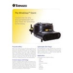 Tornado 98780 Windshear Storm 3-Speed Compact Air Mover with Kickstand and Power Outlet - 120V Tornado 98780 Windshear Storm 3-Speed Compact Air Mover with Kickstand and Power Outlet - 120V