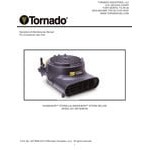 Tornado 98780 Windshear Storm 3-Speed Compact Air Mover with Kickstand and Power Outlet - 120V Tornado 98780 Windshear Storm 3-Speed Compact Air Mover with Kickstand and Power Outlet - 120V