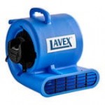 Lavex 3-Speed Commercial Air Mover with Telescoping Handle, Wheels, and GFCI Power Outlets - 1 hp, 1,450 CFM