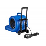 Lavex 3-Speed Commercial Air Mover with Telescoping Handle, Wheels, and GFCI Power Outlets - 1 hp, 1,450 CFM