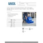 Lavex 3-Speed Commercial Air Mover with Telescoping Handle, Wheels, and GFCI Power Outlets - 1 hp, 1,450 CFM