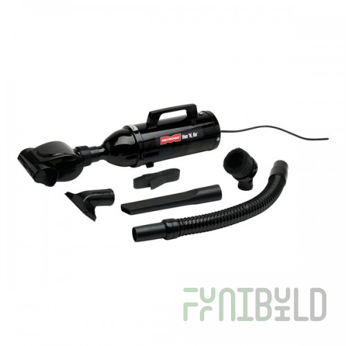 MetroVac VM6B500T Vac N Go Handheld Canister Vacuum Cleaner with Turbine Brush and Attachment Kit - 500W