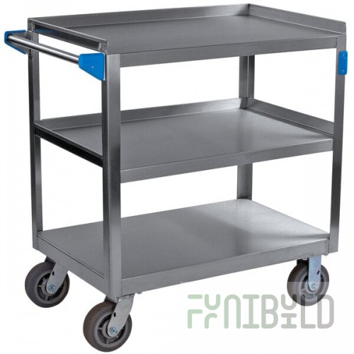 Carlisle UC7032133 3 Shelf Stainless Steel Utility Cart - 33
