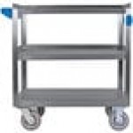 Carlisle UC7032133 3 Shelf Stainless Steel Utility Cart - 33 Carlisle UC7032133 3 Shelf Stainless Steel Utility Cart - 33