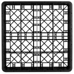 Vollrath TR8D Traex® Full-Size Black 16-Compartment 4 13/16 Vollrath TR8D Traex® Full-Size Black 16-Compartment 4 13/16